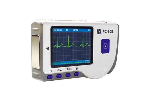 Lepu PC-80B draagbare ECG Monitor Eenvoudige EKG Machine Handheld Hartslagmeter