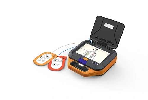 Lepu LeAED® draagbare AED-machine van medische kwaliteit Automatische externe defibrillator voor eerste hulp bij reanimatie met IP55 waterdicht en stofdicht